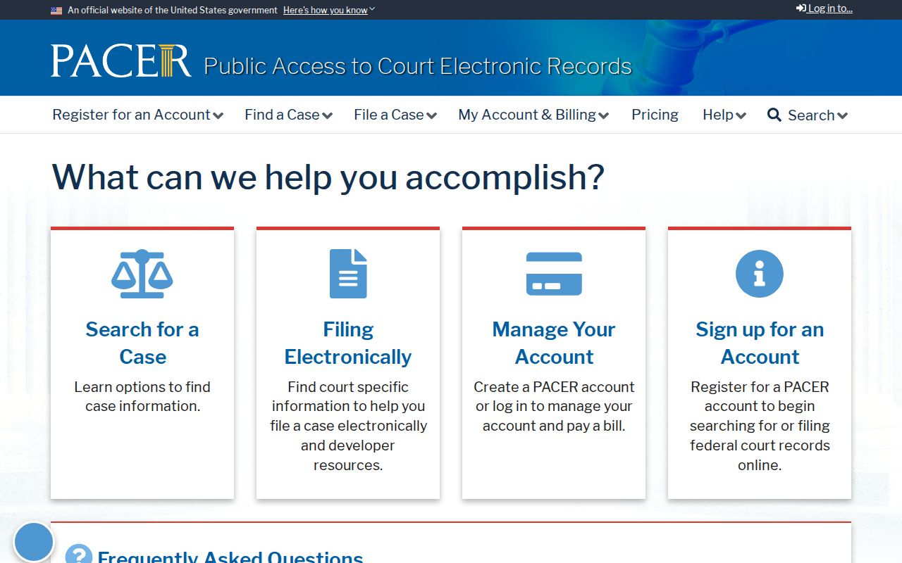 Santa Paula resident lookup federal PACER court records