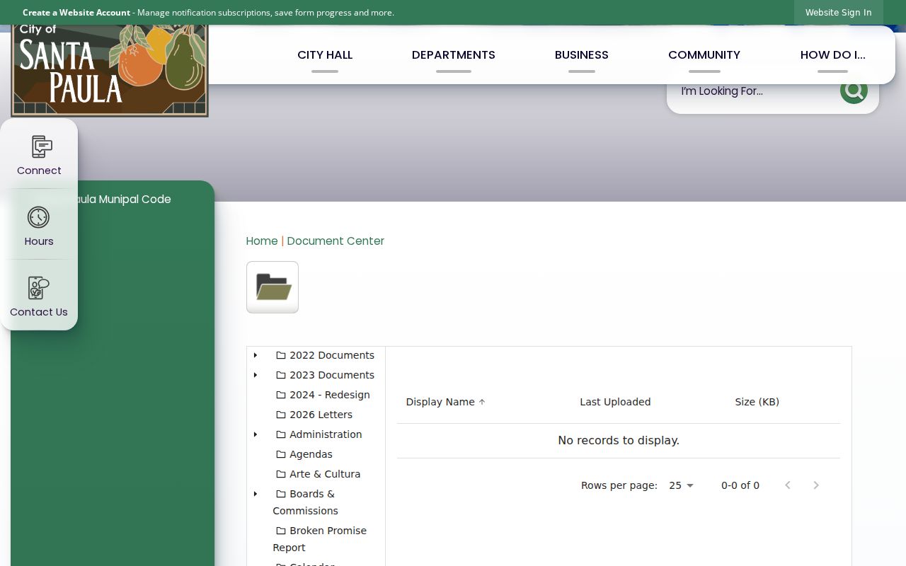 Santa Paula residents directory city Document Center