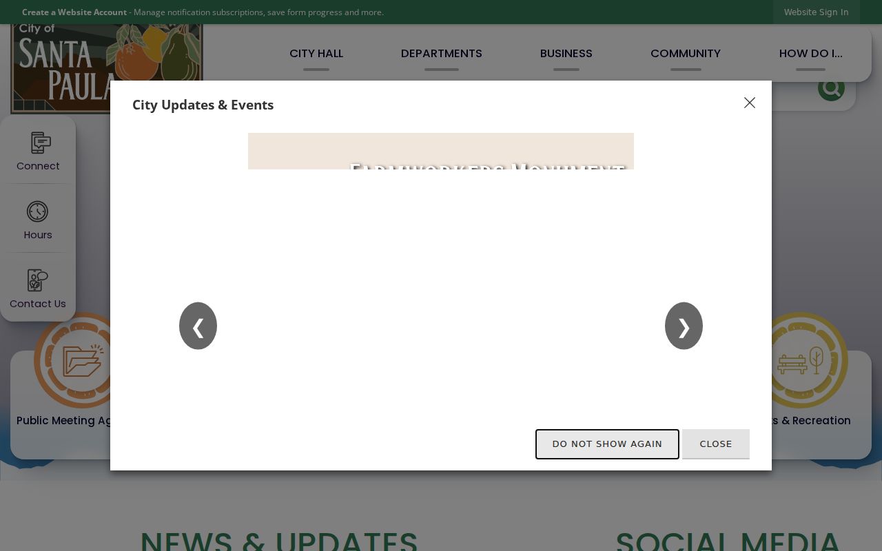 Santa Paula residents directory official city website