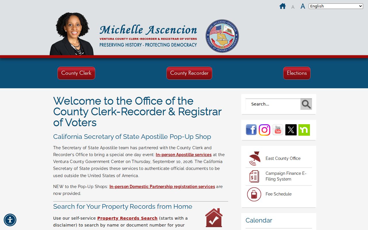 Santa Paula residents directory Ventura County Clerk-Recorder