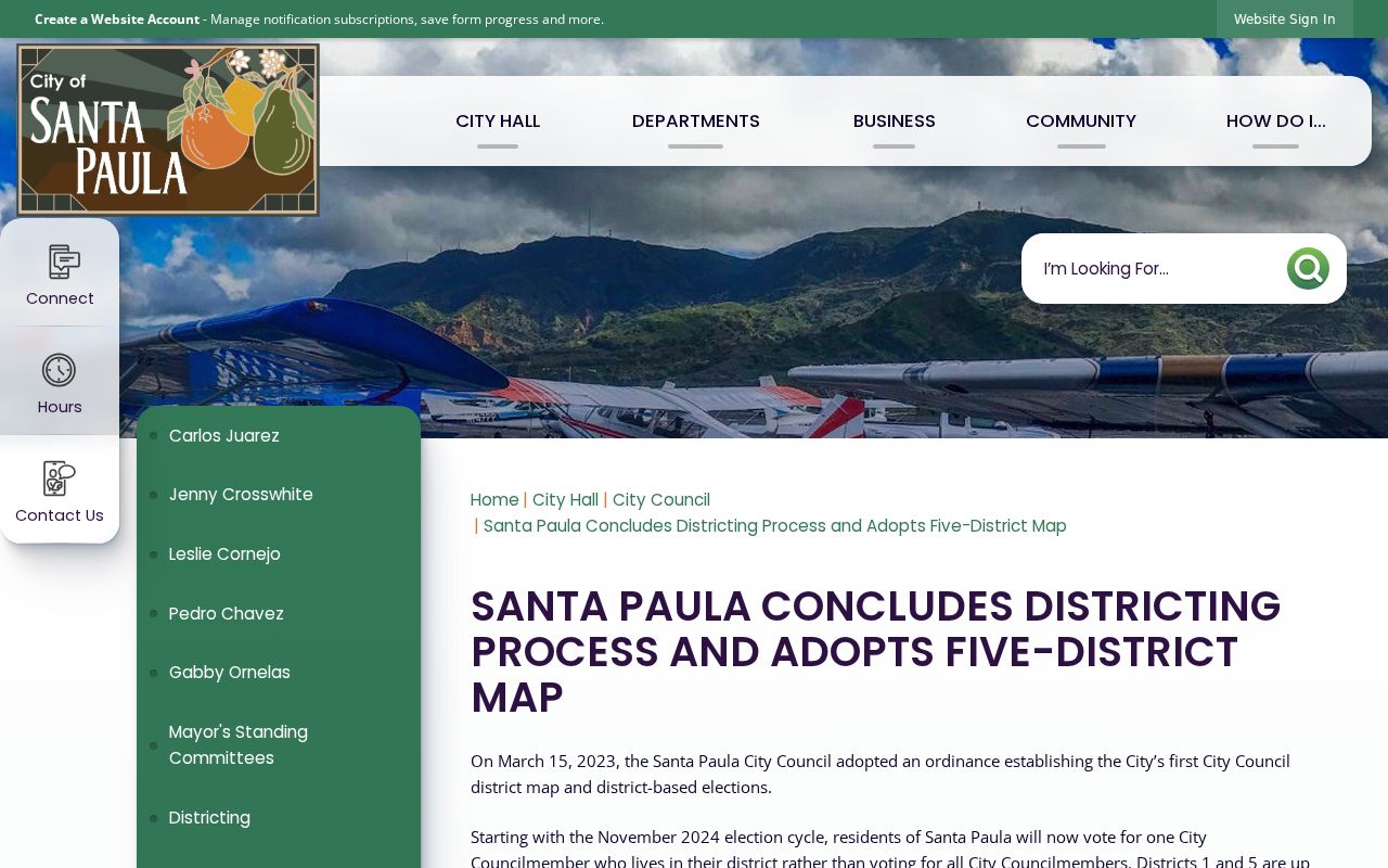 Santa Paula ZIP code directory city districting and neighborhood geography